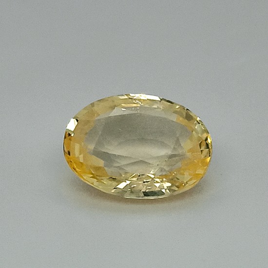 Yellow Sapphire (Pukhraj) 6.64 Ct Good Quality Yellow Sapphire (Pukhraj) 6.64 Ct Good Quality